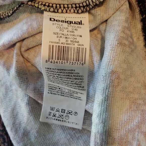 Desigual Collab W/Christian Lacroix Colorful Print Sleeveless Sheath Dress S - Picture 13 of 14